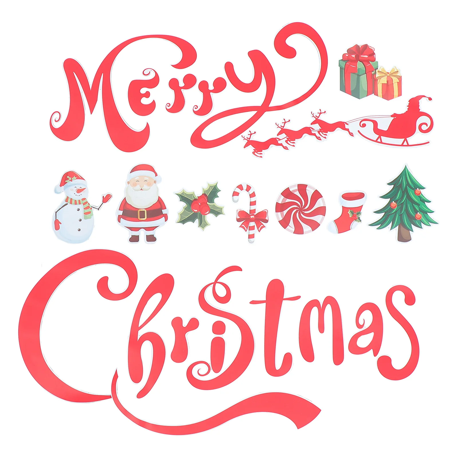 

1Set Magnetic Fridge Sticker Christmas Snowman Design Refrigerator Decor Party Home Kitchen Decoration Accessory