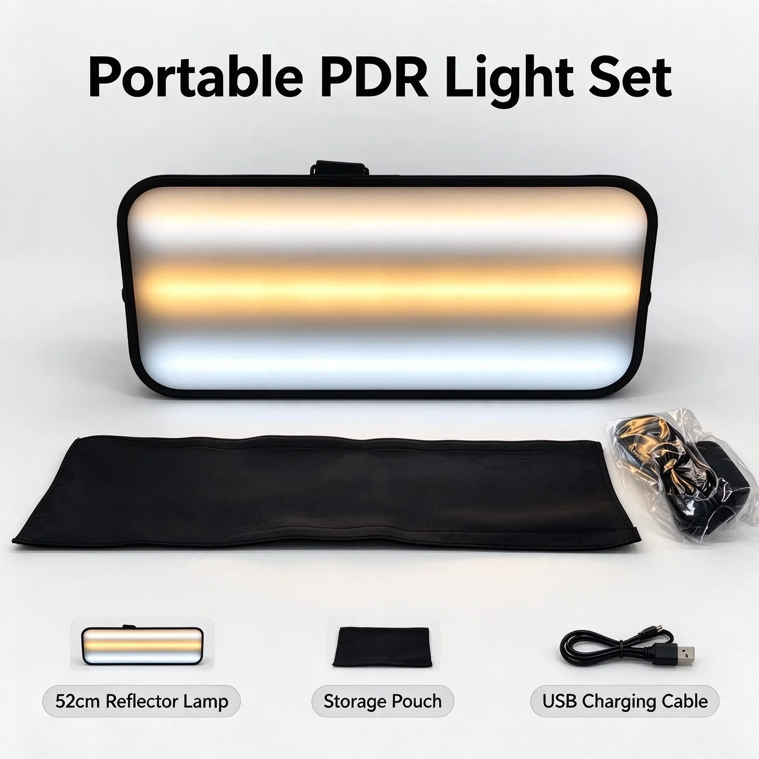 DR Dent Repair LED Light 52cm Paintless Dent Removal Reflector Lamp, 3 Color Adjustable