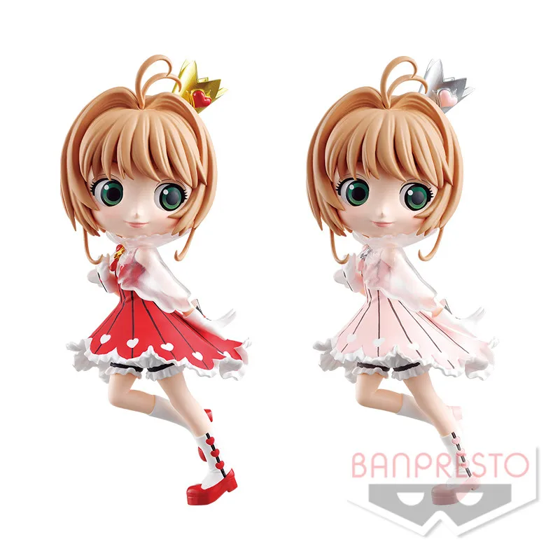 

Bandai Genuine Cardcaptor Sakura Anime Qposket Kinomoto Sakura Action Figure Toys For Kids Gift Collectible Model Ornaments