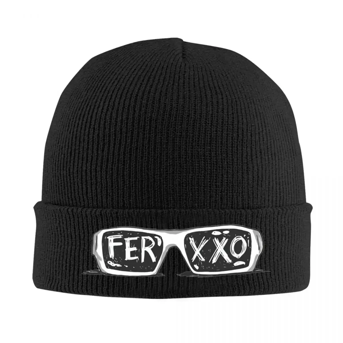 Feid Ferxxo Glasses Hip Hop Knit Hat Beanie Winter Hats Warm Street Cap for Men Women Gift