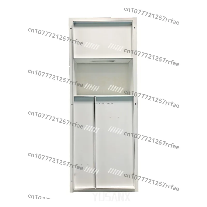 

Cream White Invisible Toilet Brush Storage Trash Can Niche Hidden Trash Can and Tissue Box with Bathroom Roll Holder