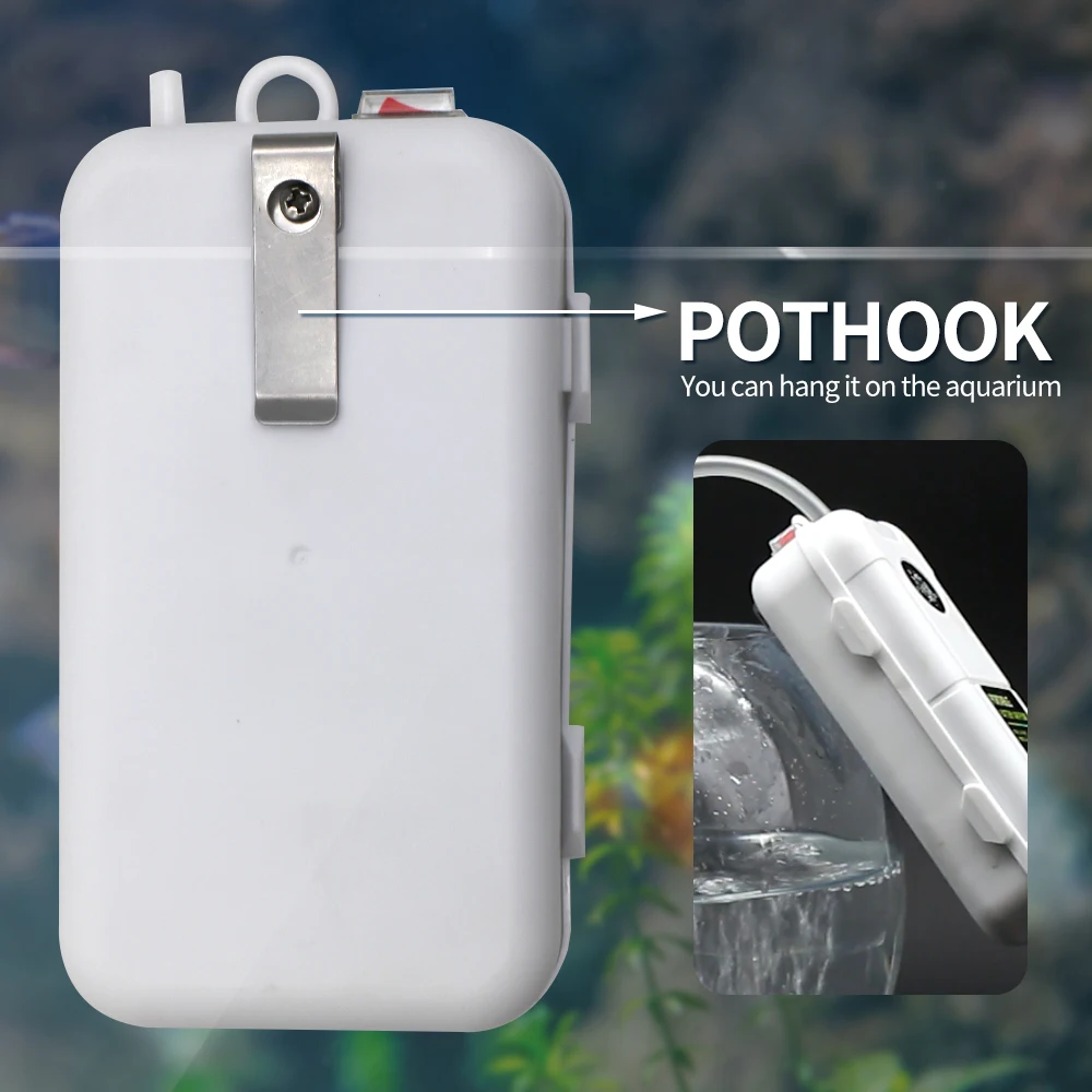 Small Aerator For Fishing,Air Pump for Fish Tank 6 Gallons,Aerator for Bait Bucket,Bubbler Stones for Aerator, Bait Aerator Pump