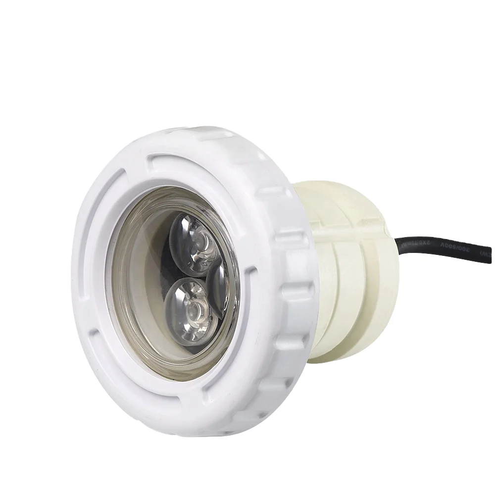 

3W Mini Pool Outdoor LED Waterproof Underwater Fountain RGB Lights IP68 Grade for Hotels Ponds Swimming Pools Base PC Plastic