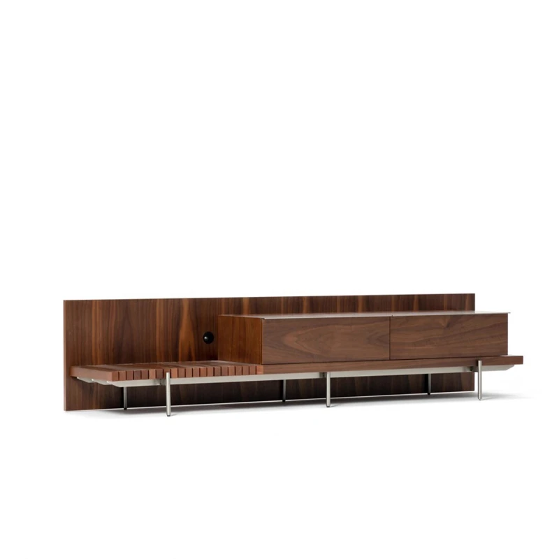 

Danish black oak pattern home TV cabin et side cabinet storage tabl e sof a strip several foyer