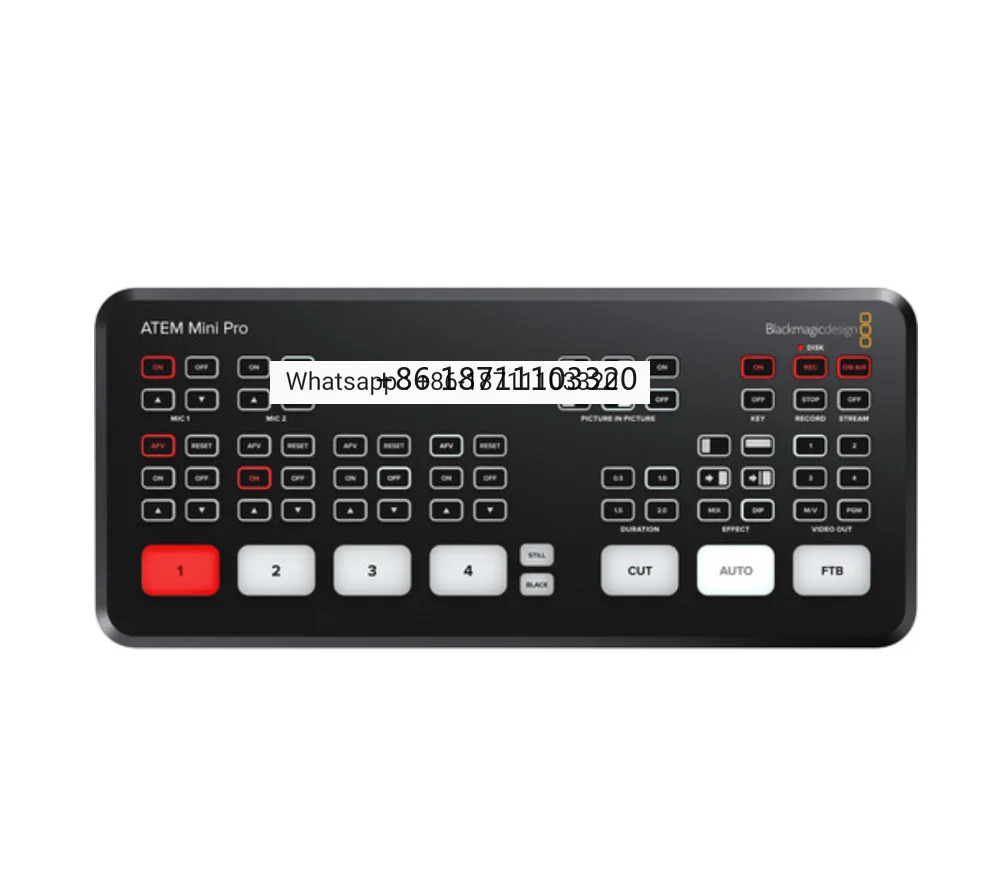 

Blackmagic Design ATEM Mini Pro ISO/super переключатель потока в реальном времени многократная Запись видео переключатель