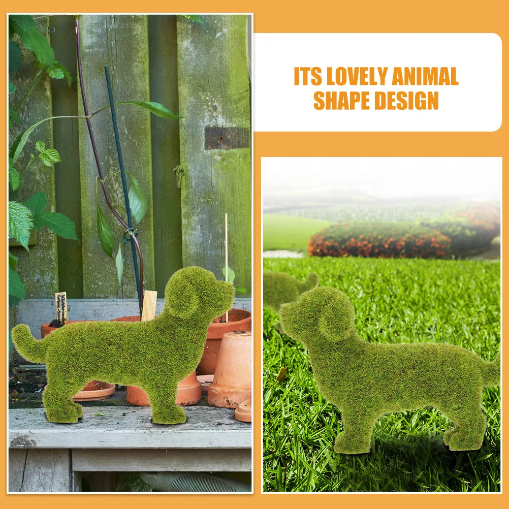 

2 шт. Имитация маленьких собак, яркие фигурки животных для декора сада, патио, газона, ландшафта, для дома, улицы, рабочего стола