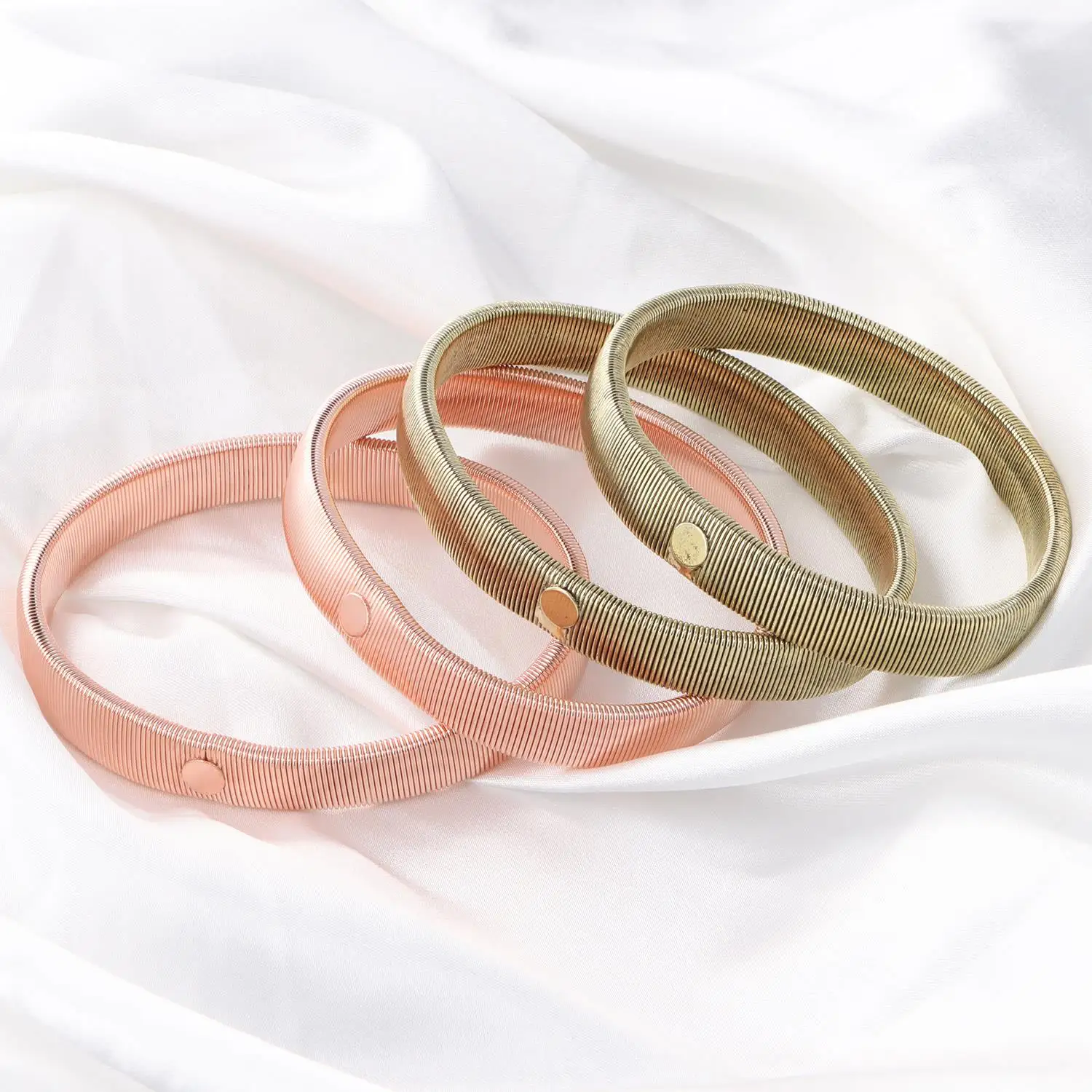 Anti-Slip Elastic Shirt Sleeve Holders Metal Armbands Band Stretch Garters For Women Men