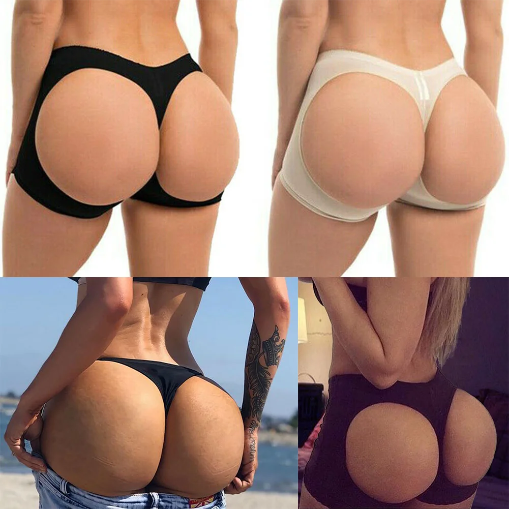 WEICHENS Women Butt Lifter Shapewear Body Shaper BoyShorts Sexy Buttock Open Push Up Briefs Control Panties Hip Lift Underwear