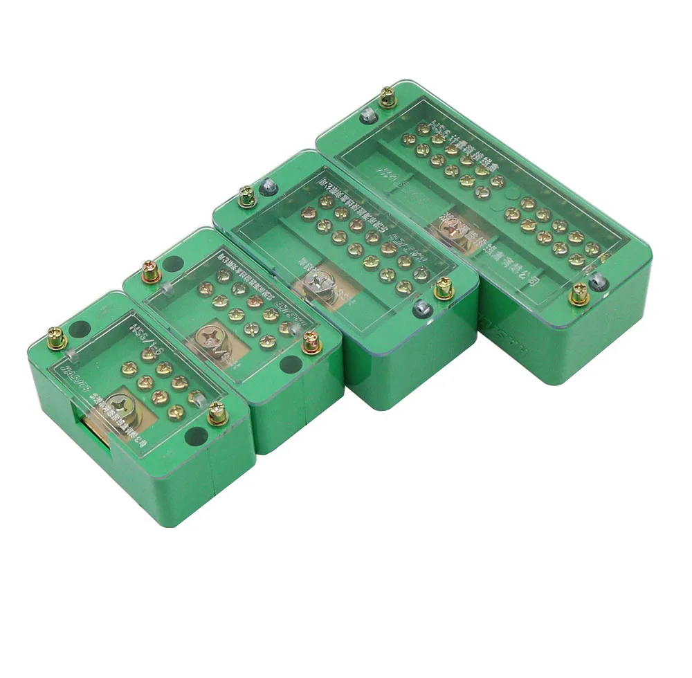 FJ6/JHD Junction Box Unipolar Splitter 1-IN Multiple-OUT Metering Wire Connector Single-Phase Terminal Block Distribution Box