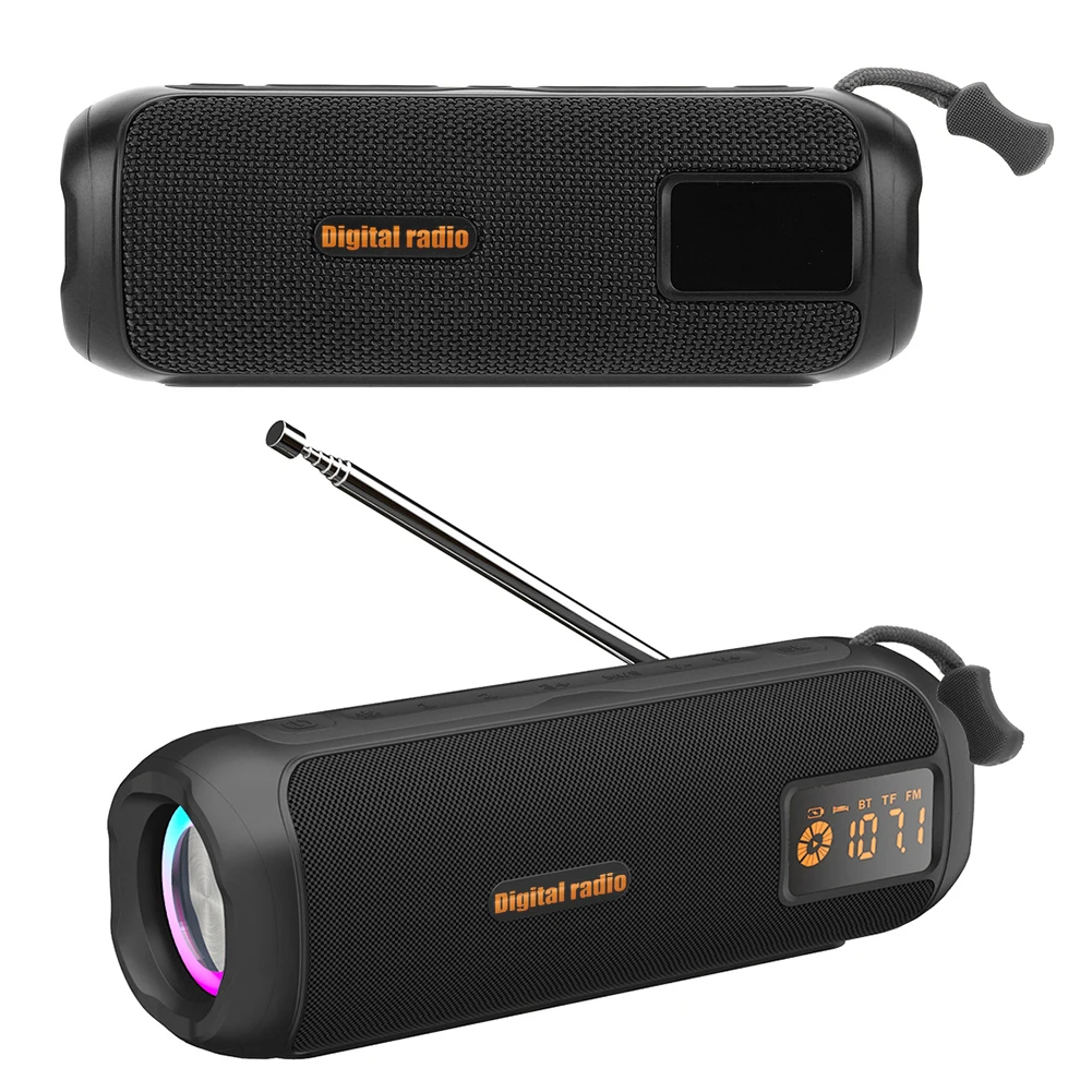 

Wireless BT Speaker Portable Radio AM FM Radio Rechargeable Radio for Home Outdoor
