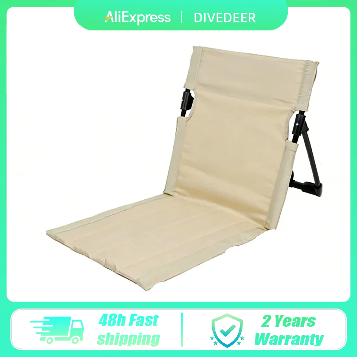 

DIVEDEER уличный складной стул для кемпинга, сад и парк, кресло для отдыха на одного человека, подушка для спинки, складной стул со спинкой для кемпинга