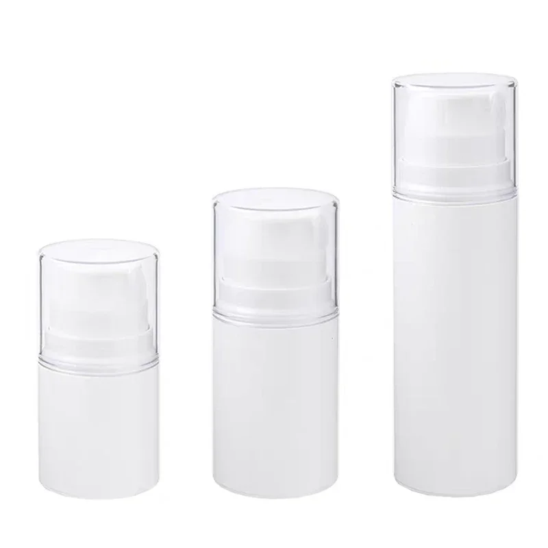 1 pz 30/50/100 ml portatile da viaggio vuoto airless pompa barattolo crema dispenser riutilizzabile a prova di perdite bottiglia cosmetica contenitore di stoccaggio