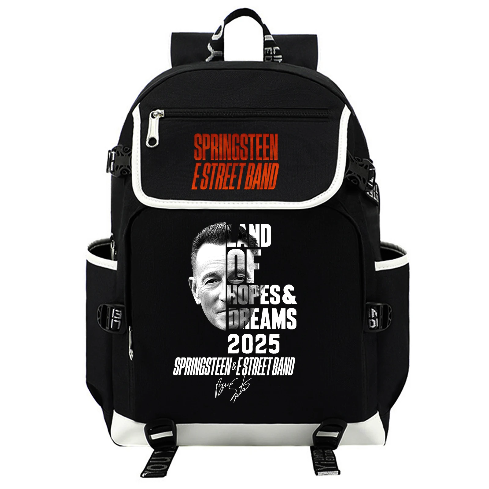 Bruce Springsteen and E Street 2025 Backpack Bookbag Bag Student Teenager Boys Girls Knapsack Schoolbag Rucksack