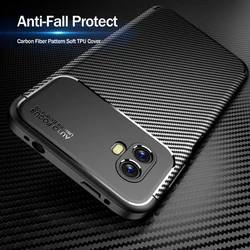 For Samsung Galaxy Xcover6 Pro Case Carbon Fiber Matte Cover Sumsung Xcover 6 Pro SM-G736B 6.6