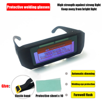 Solar Powered Welding Helmet Auto DarkeningWelding Goggles LCD Welder Glasses TlG MlGMMA Plasma Welder Anti Strong Light Glasses