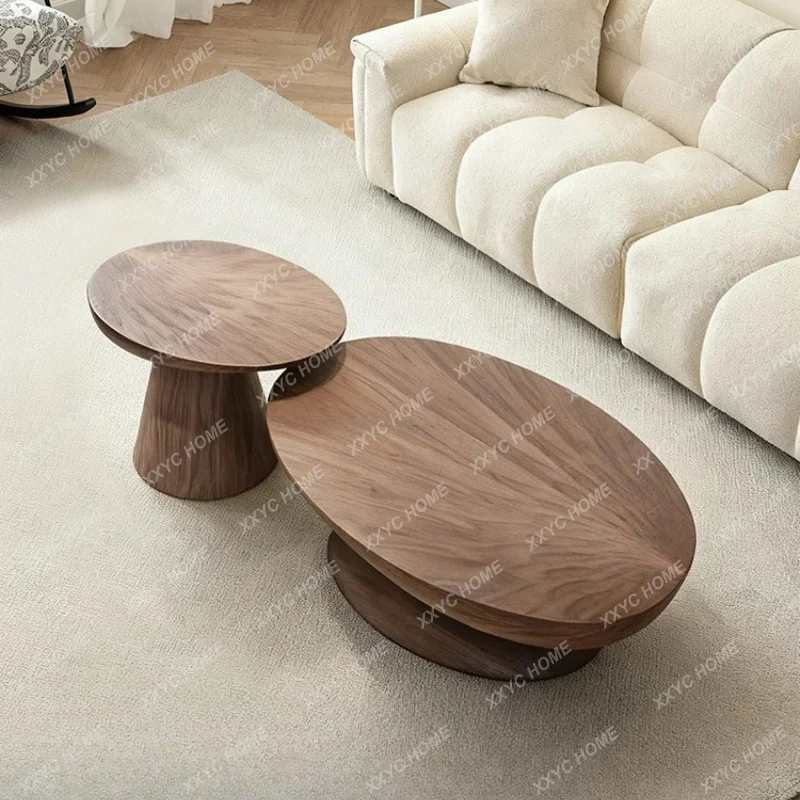 Medieval walnut color oval fiberglass tea edge combination