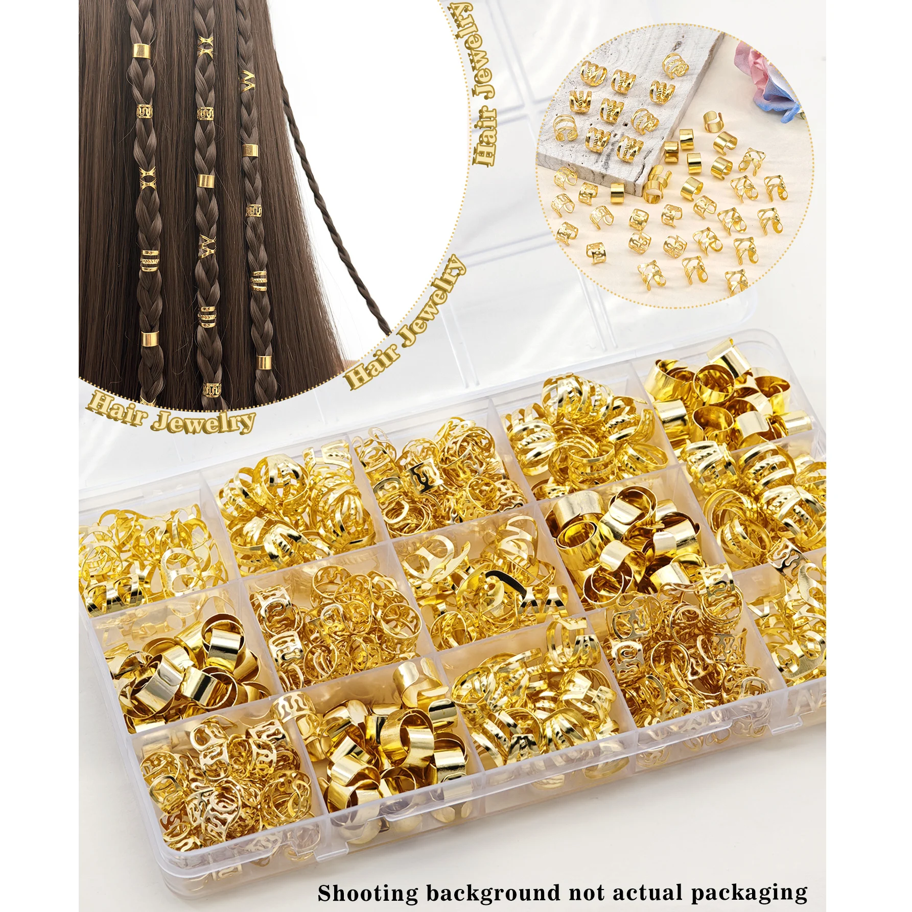 40/80PCS Hair Jewel…