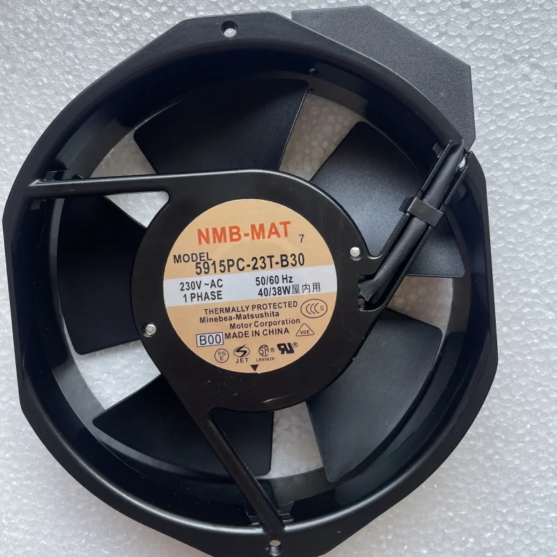 5915pc-23t-b30-ac230v-172-150-38mm-2700-rpm-172-cm-ボールベアリングプラスチックブレード付き電動ac冷却ファン