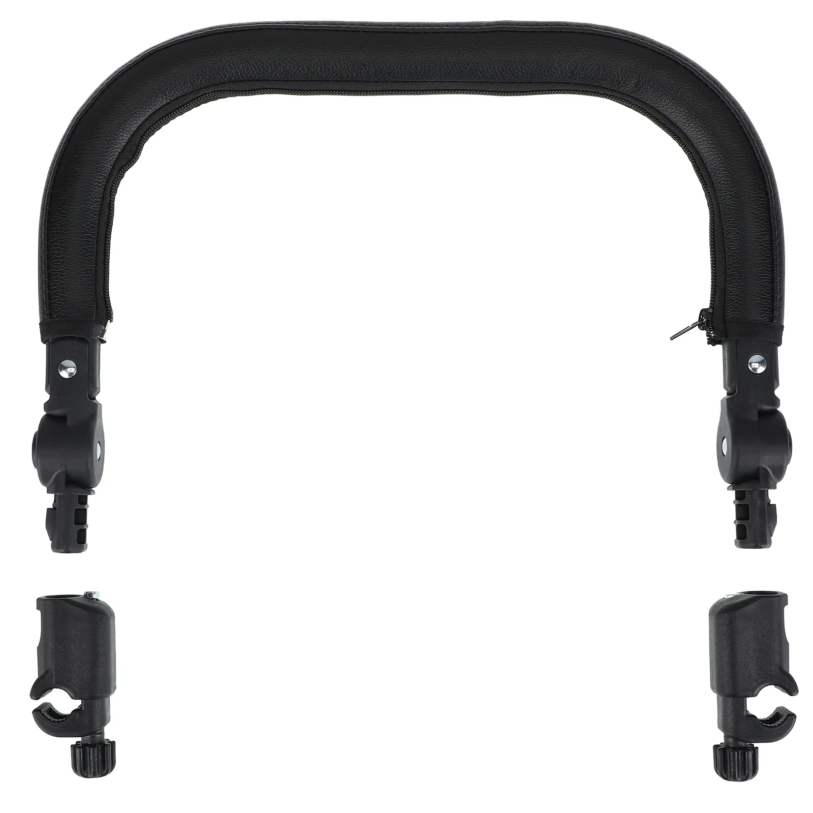 Pu engrossado quadro de ferro impermeável removível braço alça universal para carrinho de bebê-acessórios para carrinho de bebê