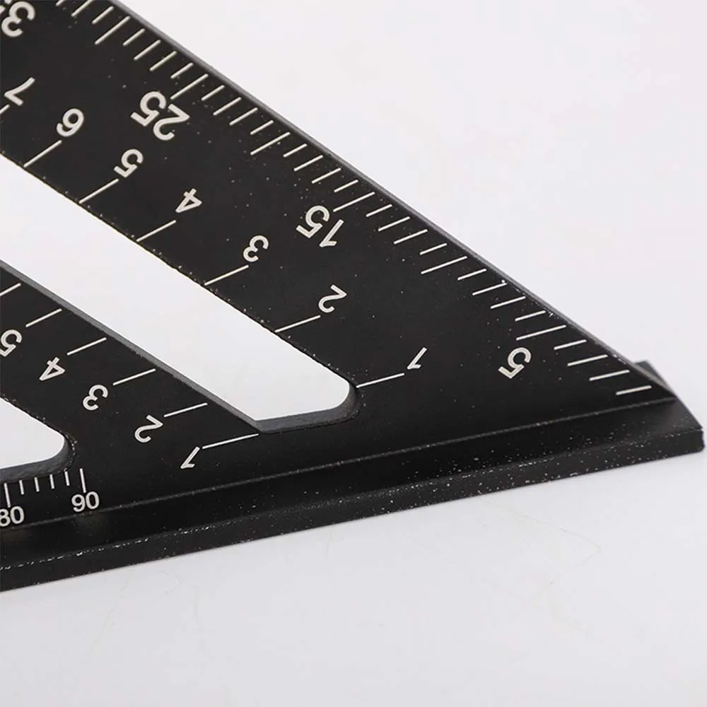 Triangle Rule 90 Degree Thickening Angle Rule Aluminum Alloy Carpenter Measurement Square Ruler Layout Tool Woodworking Tools