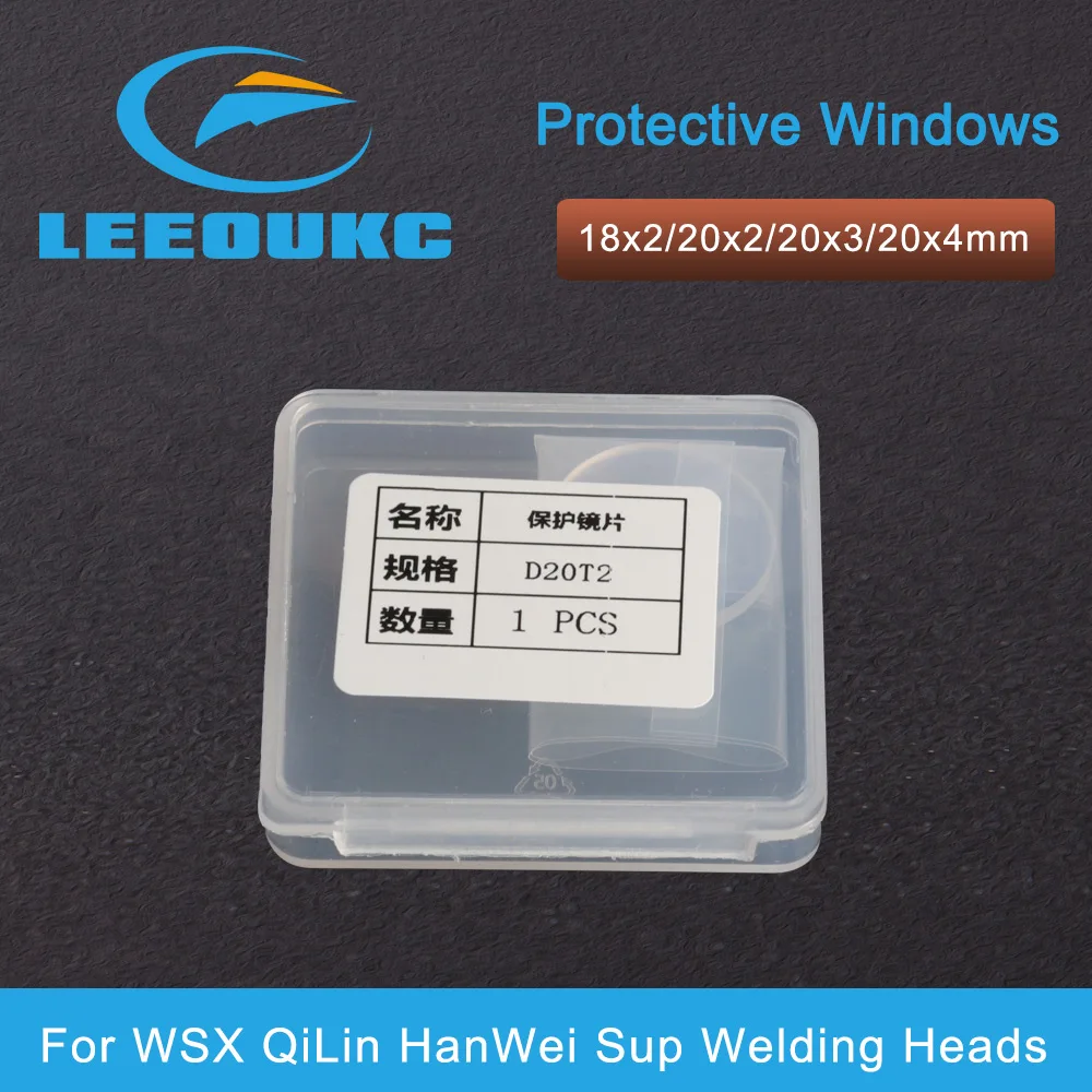 Imagem -04 - Hand-held Fiber Laser Welding Capa Slides Janela Protetora Lente para Wsx Qilin Hanwei Sup Cabeças de Solda 18x2 20x3 mm 100 Peças por Lote