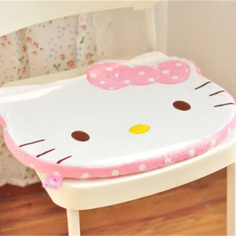 Miniso Sanrio Hellokitty Cushion Children Thicken Office Chair Cushion Student Classroom Dining Table and Chair Tatami Cushion