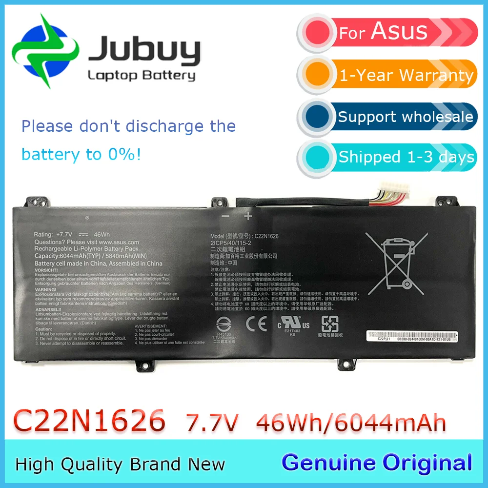 C22N1626 7.7V 46Wh Original Laptop Battery for Asus Chromebook C213 C213NA C213SA C403 C403NA 0B200-02440100