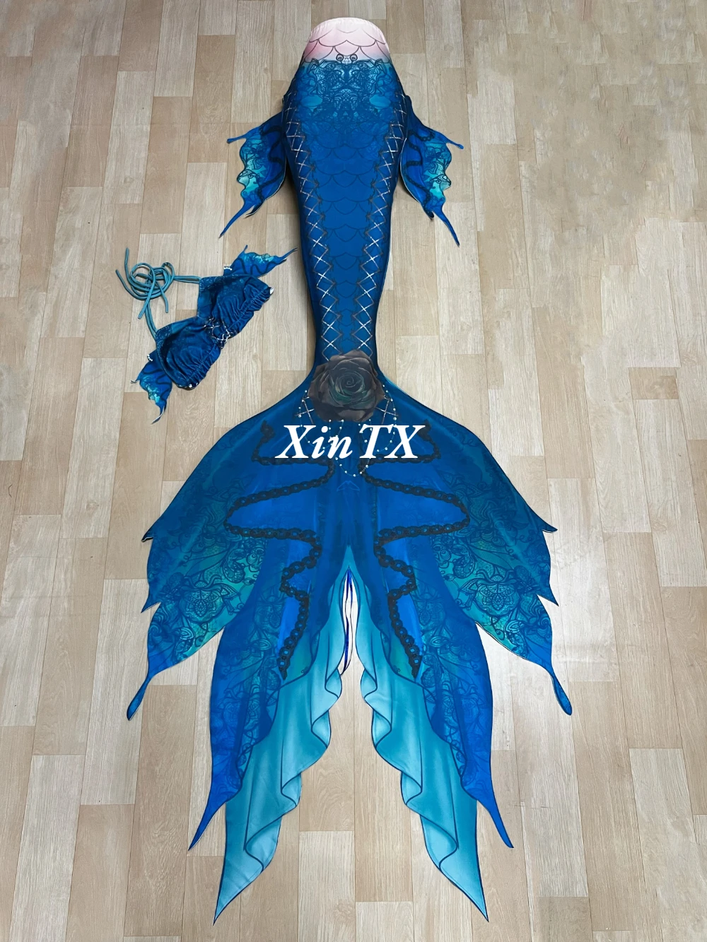 NEW Gothic Styles Mermaid Tail Adult Swimming Cosplay Show Holiday Party Swimsuit Cos Suit Outfit For Women HalloweenCostume