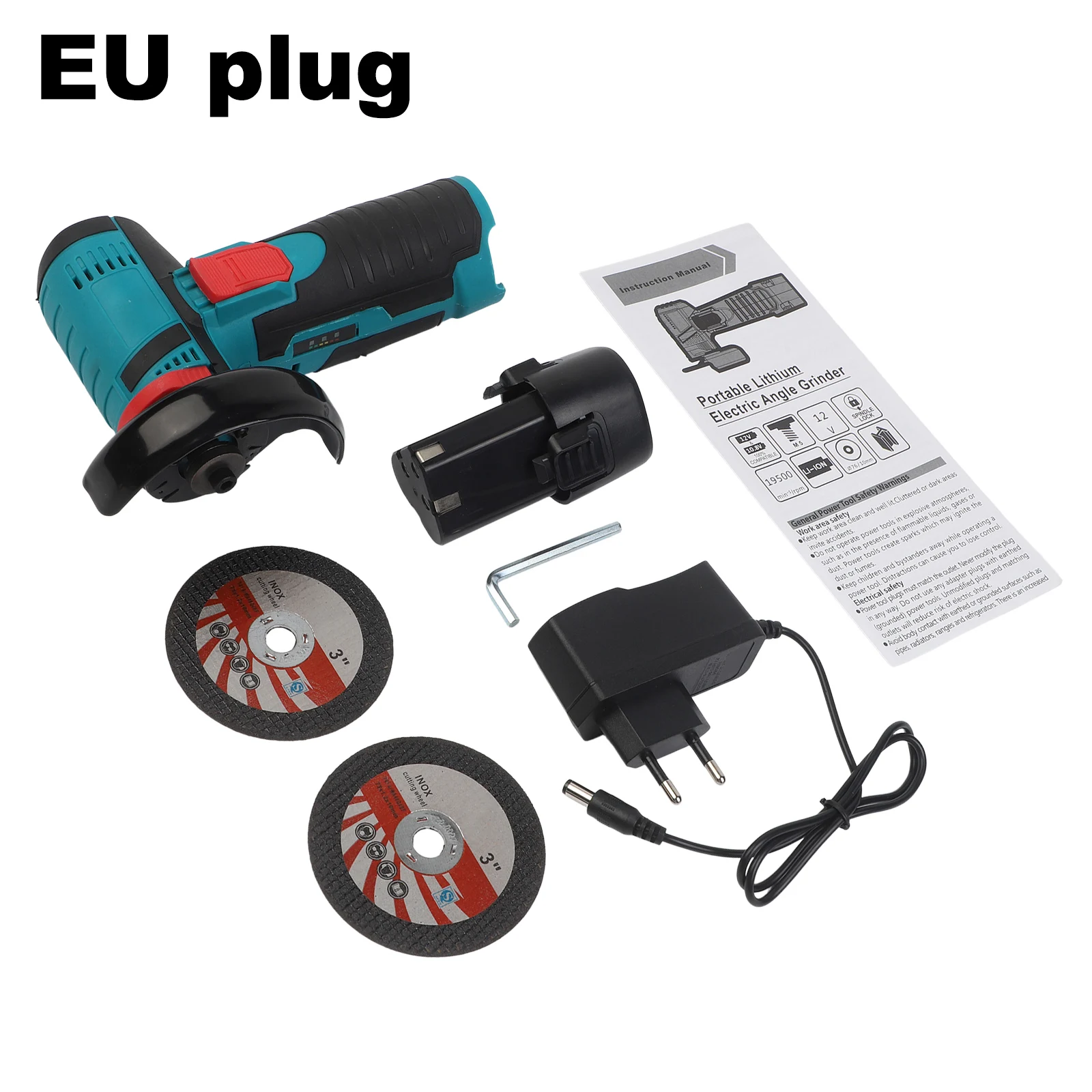 for mini Polishing Machine 12V Cordless Brush Motor Angle Grinder High for Daily Maintenance and Property Repair