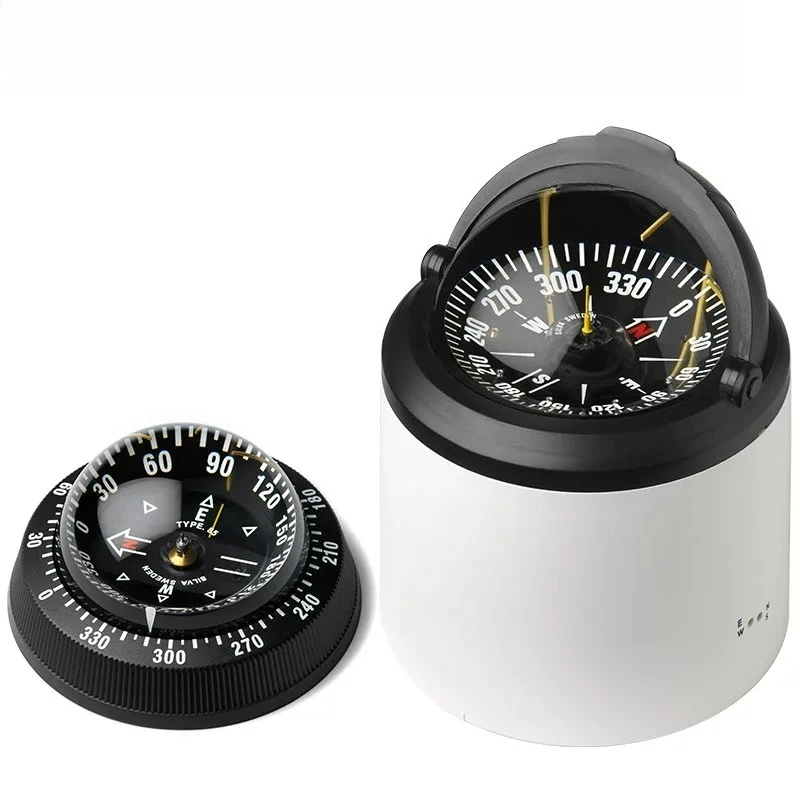High Precision Luminous Nautical Compass Magnetic Pole Guide North Needle Marine Guide Locator 125T