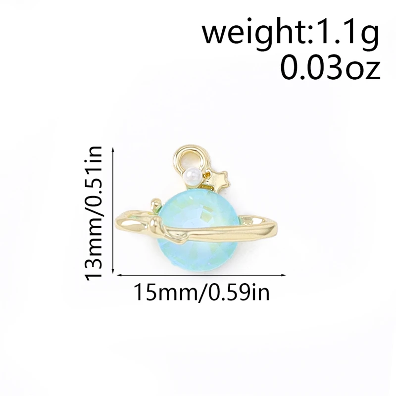 5 Stück gemischte, filigrane Kristall-Metal-Mond- und Stern-Anhänger zum Basteln von Ohrhängern, Halsketten, Armbändern, DIY-Handwerk und Schmuckzubehör – Detail 9