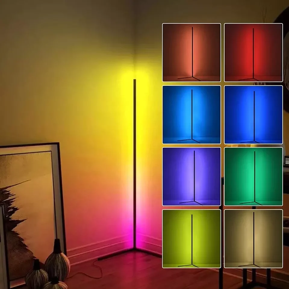 2 SZTUK Narożna lampa podłogowa RGB 63\