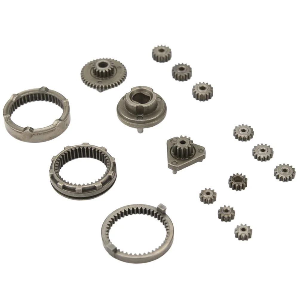 16pcs Brushless Drill Gear Set Self-locking Reduction Gears For Lithium Electric Drill Repair Kit Metal Parts With Lithium Tools