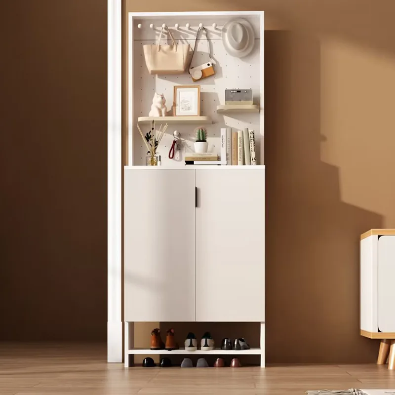 

Entrance entrance shoe cabinet safety free device floor type large-capacity storage shoe rack home storage