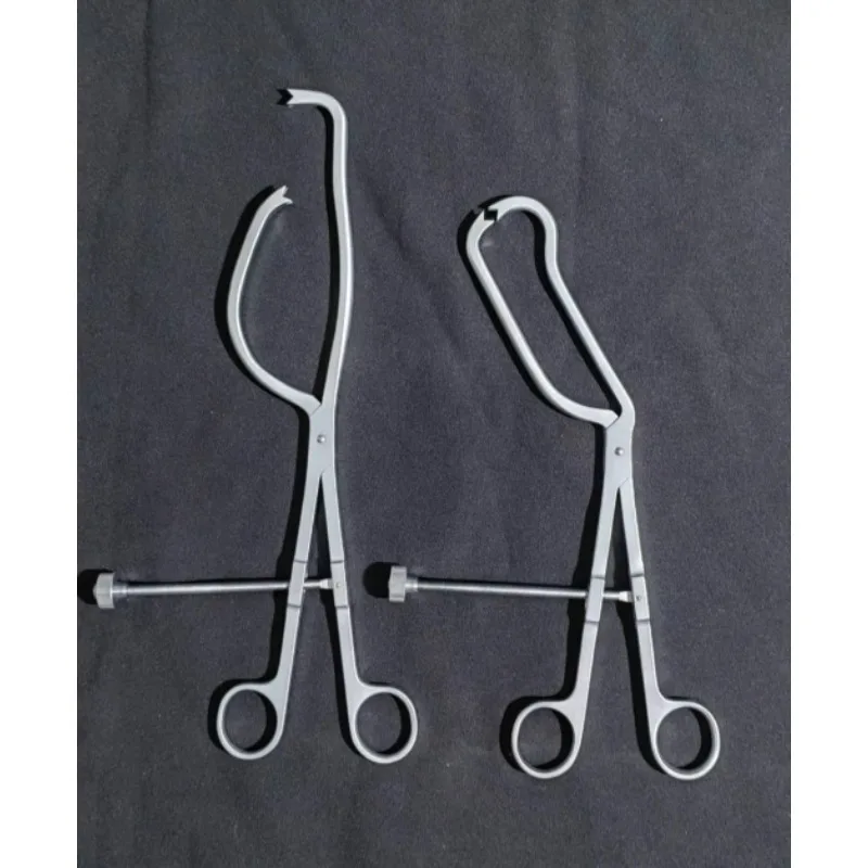 Pelvic Reduction Forceps Adjustable Self Locking Clamp Straight Curved Head Stainless Steel Orthopedic Reduction Instrument
