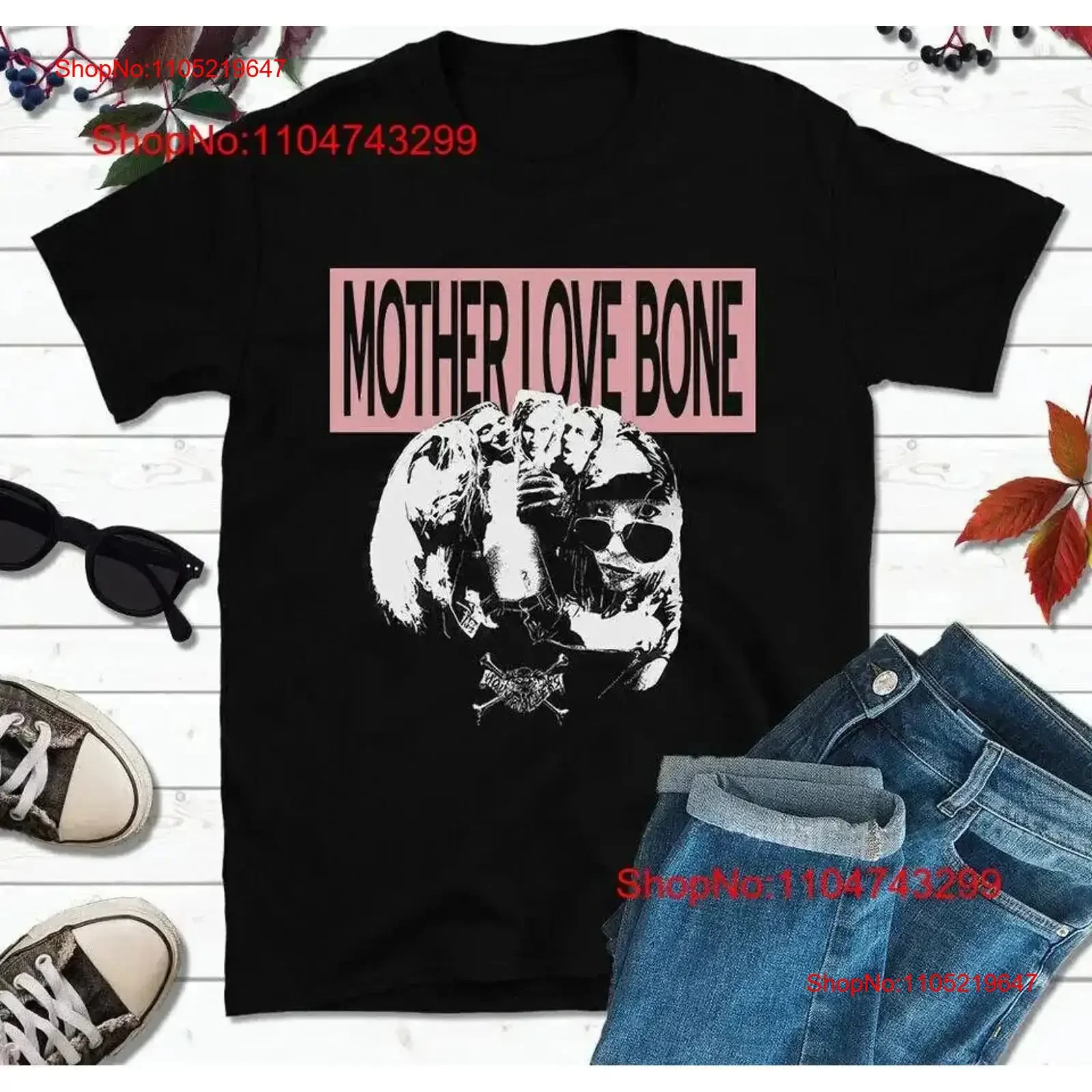 

1980-е годы Mother Love Bone For Fan Хлопковая черная футболка с короткими рукавами винтажная стираная графика Удобная дизайнерская одежда винтажная