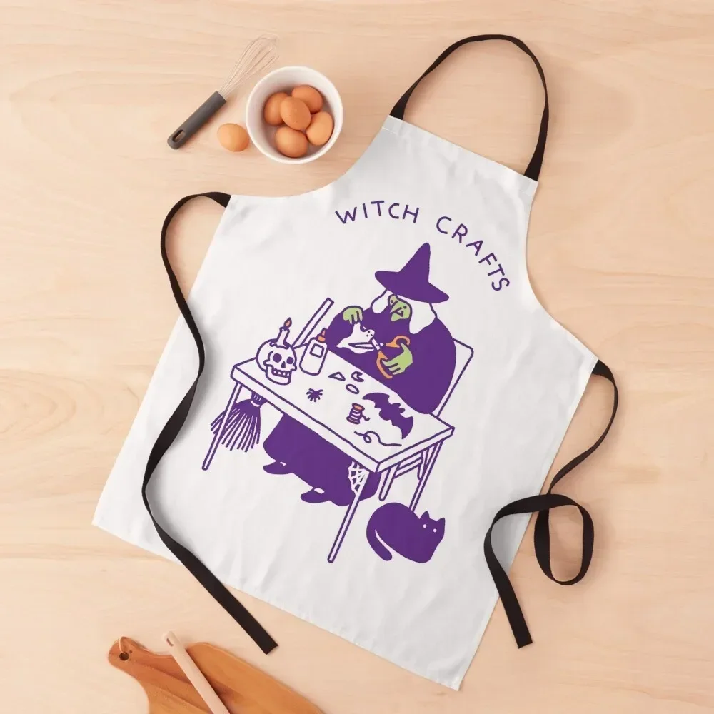 

Witch Crafts Apron for women halloween Goods For Home And Kitchen For Cooking Apron