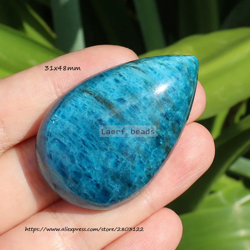 Natural Apatite Real Gem Stone Water Drop Shape Pandent ,100% Natural Guarantee, For DIY Jewelry Making !