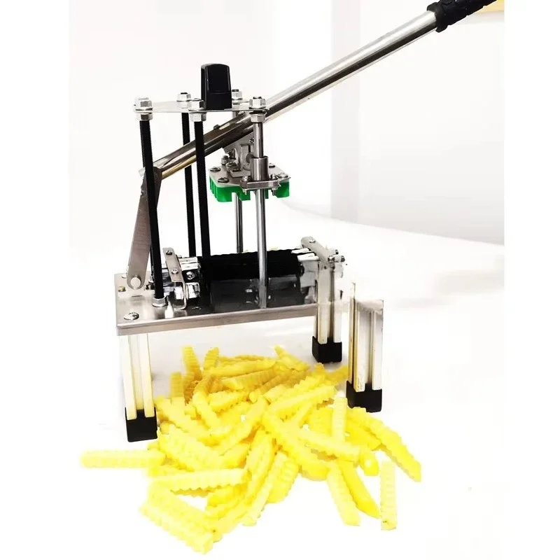 Household manual vegetable wave shape potato wrinkle chip slicing machine/hand pattern frying and cutting machine