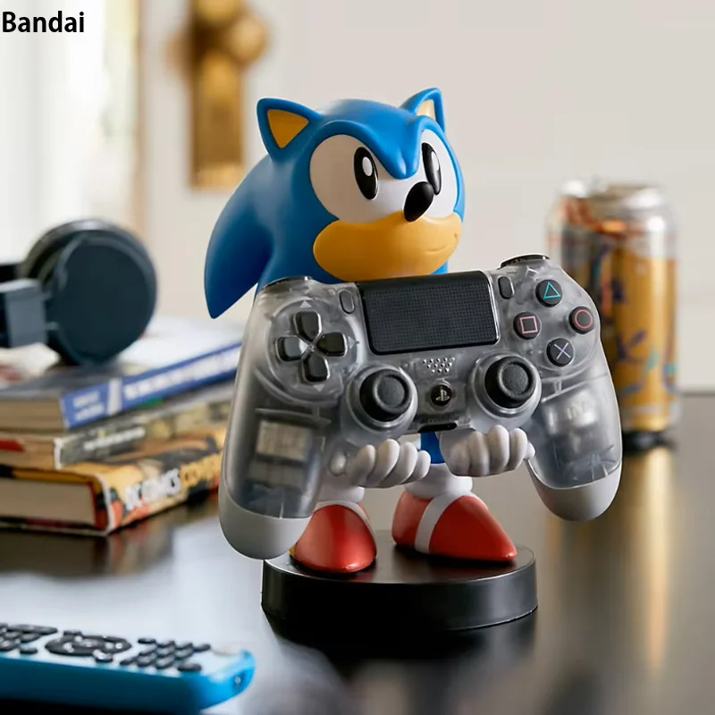 

Anime Sonic Figure Hedgehog Phone Holder Switch PS4 PS5 Xbox Game Controller Holder Action Figure Model Toys Children Fans Gift