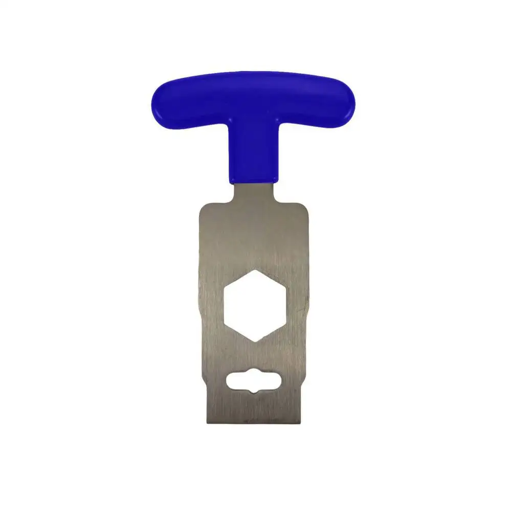 Stainless Steel Pool Removal Tool with Extended Rubber Handle for Eyeball Fitting Stopper Removal in Pools and Spas