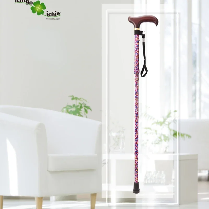 UltraLight Japanese Aluminum Alloy Walking Stick - Foldable Non-Slip Crutches for Elderly, Stable and Durable Mobility Aid