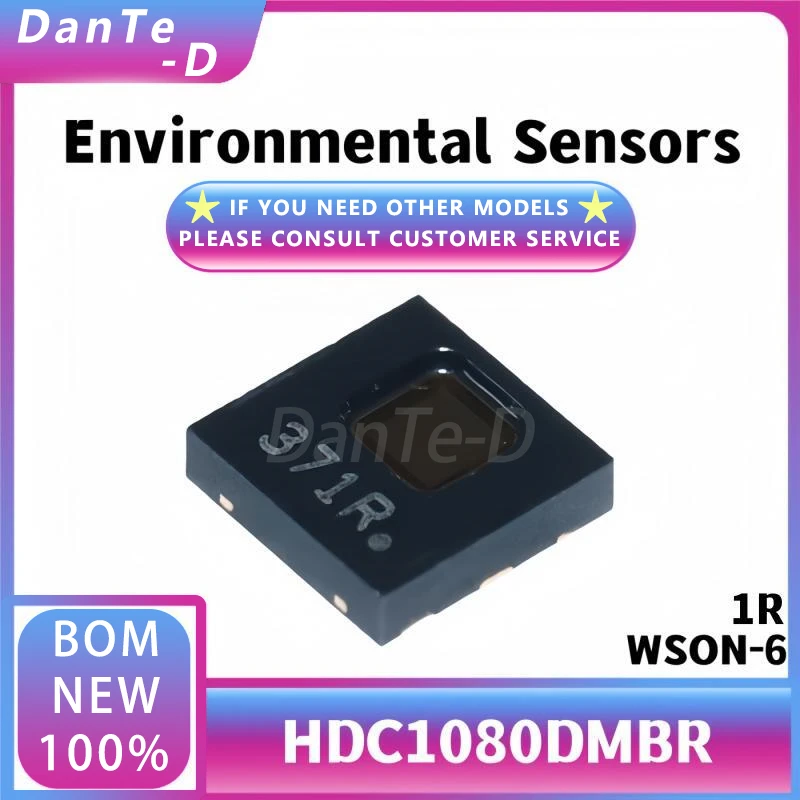 HDC1080DMBR WSON-6 Silkscreen 1R Digital Humidity and Temperature Sensor Chip Original Authentic