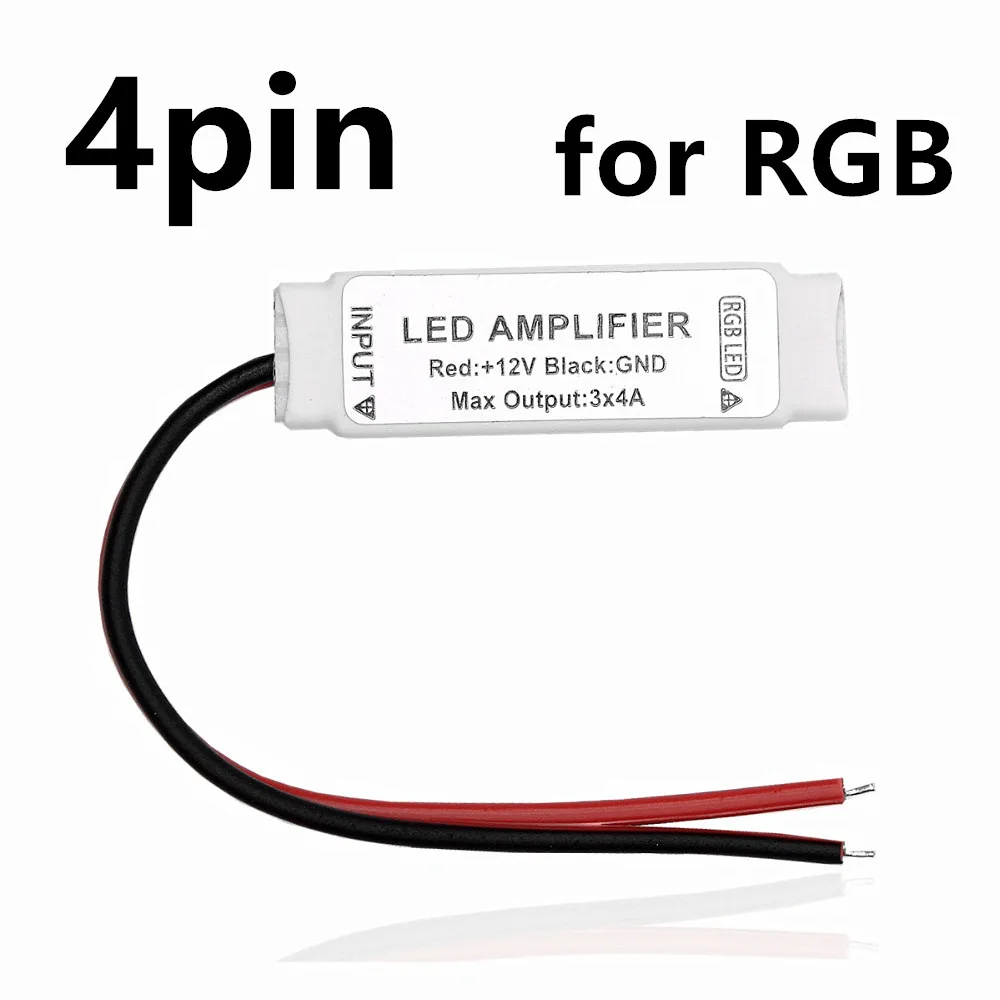 Controller amplificatore LED 4A/24A/30A/32A/50A per singolo colore/RGB/RGBW/RGBWW RGB + CCT Strip ripetitore di alimentazione DC5/12/24V