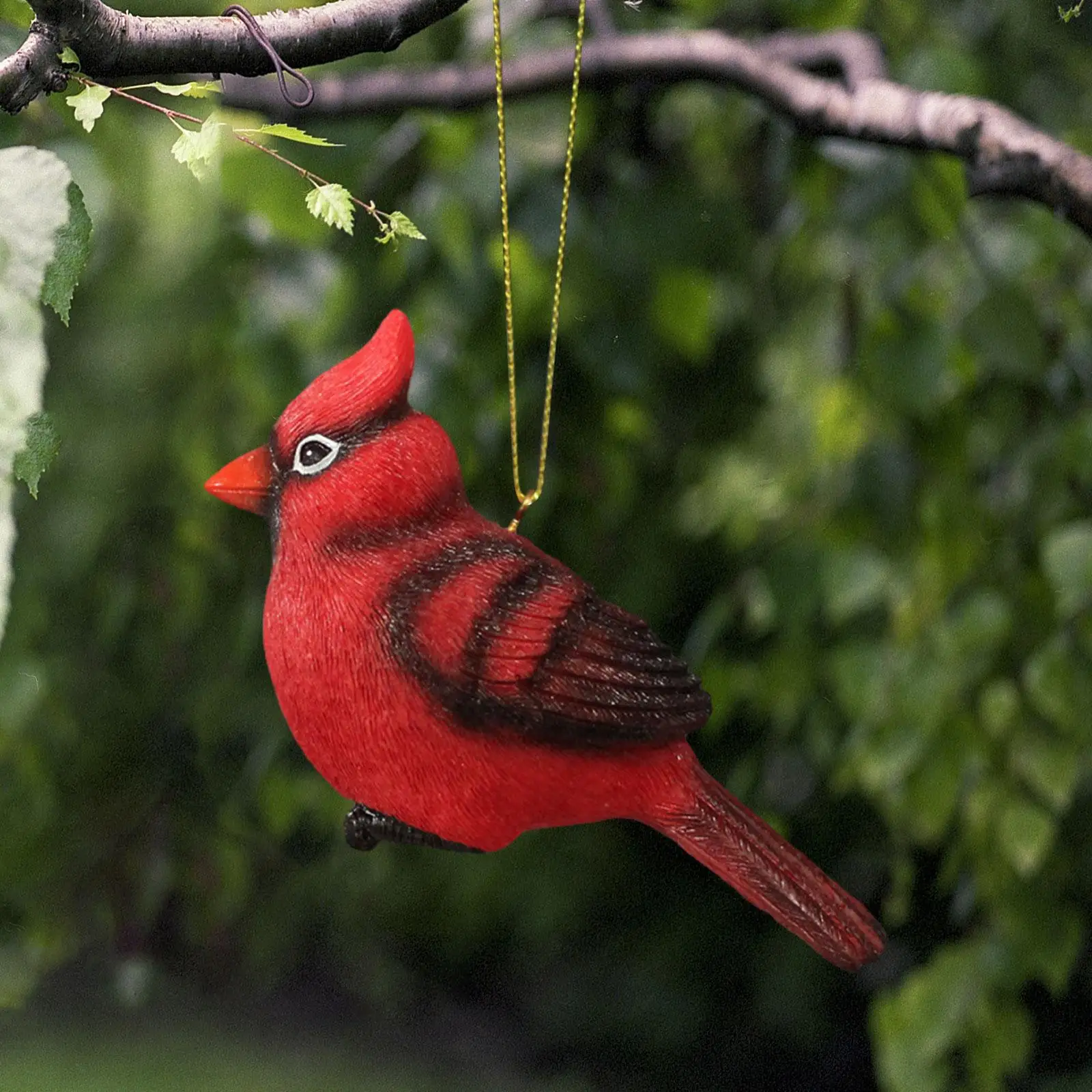 Red Bird Ornament Memorial Cardinal Decor for Home Decor Garden Window Decor