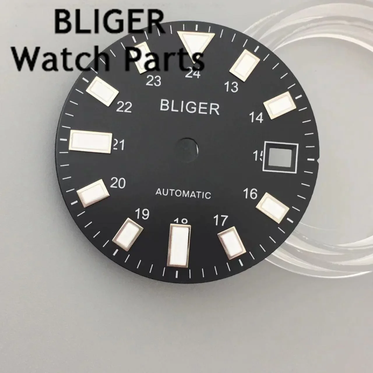 BLIGER 29mmBlack White Watch Wial Luminous Fit ETA2824 2836 Miyota 8215 DG2813 3804 Movement