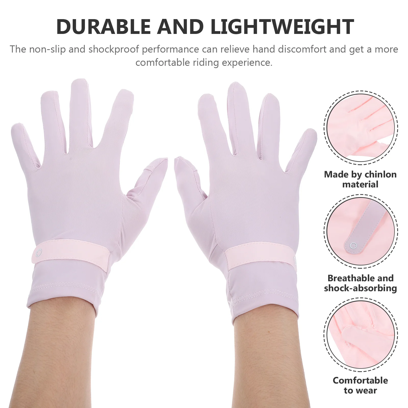 1Pair Breathable Protective Riding Gloves Wear-Resistant Outdoor Bike Gloves Sports Fitness Accessories Sports Accessories