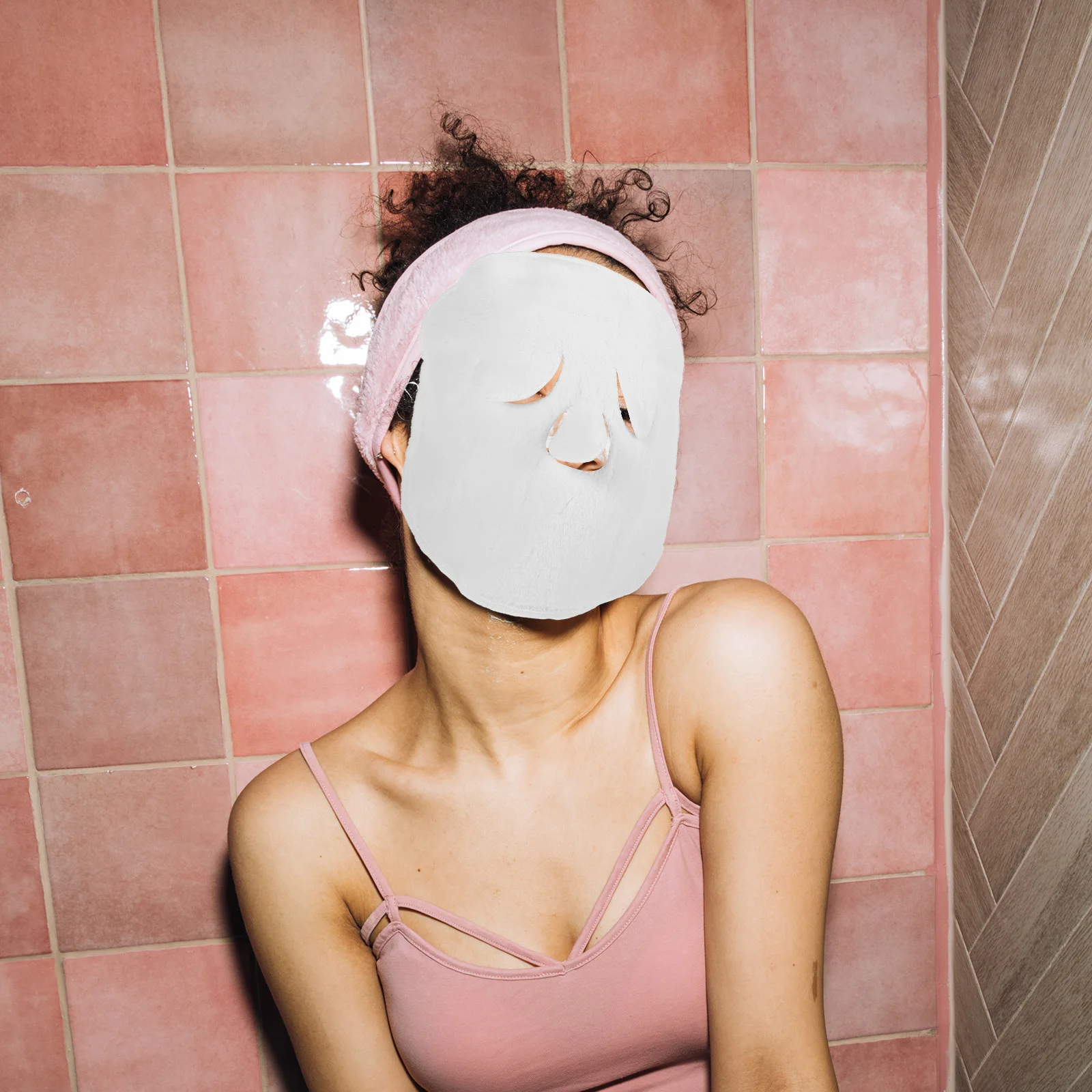 

2Pcs Coral Fleece Facial Towel Mask Soft Comfortable Face Mask Towels Reusable Hot Compress Facial Beauty Tool for Women