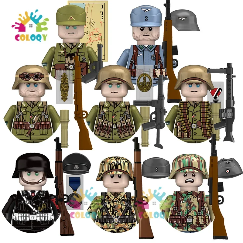 

Kids Toys WW2 Military Army Building Blocks Germany Luftwaffe Soldiers Mini Action Figures Medal Toys For Kids Christmas Gifts