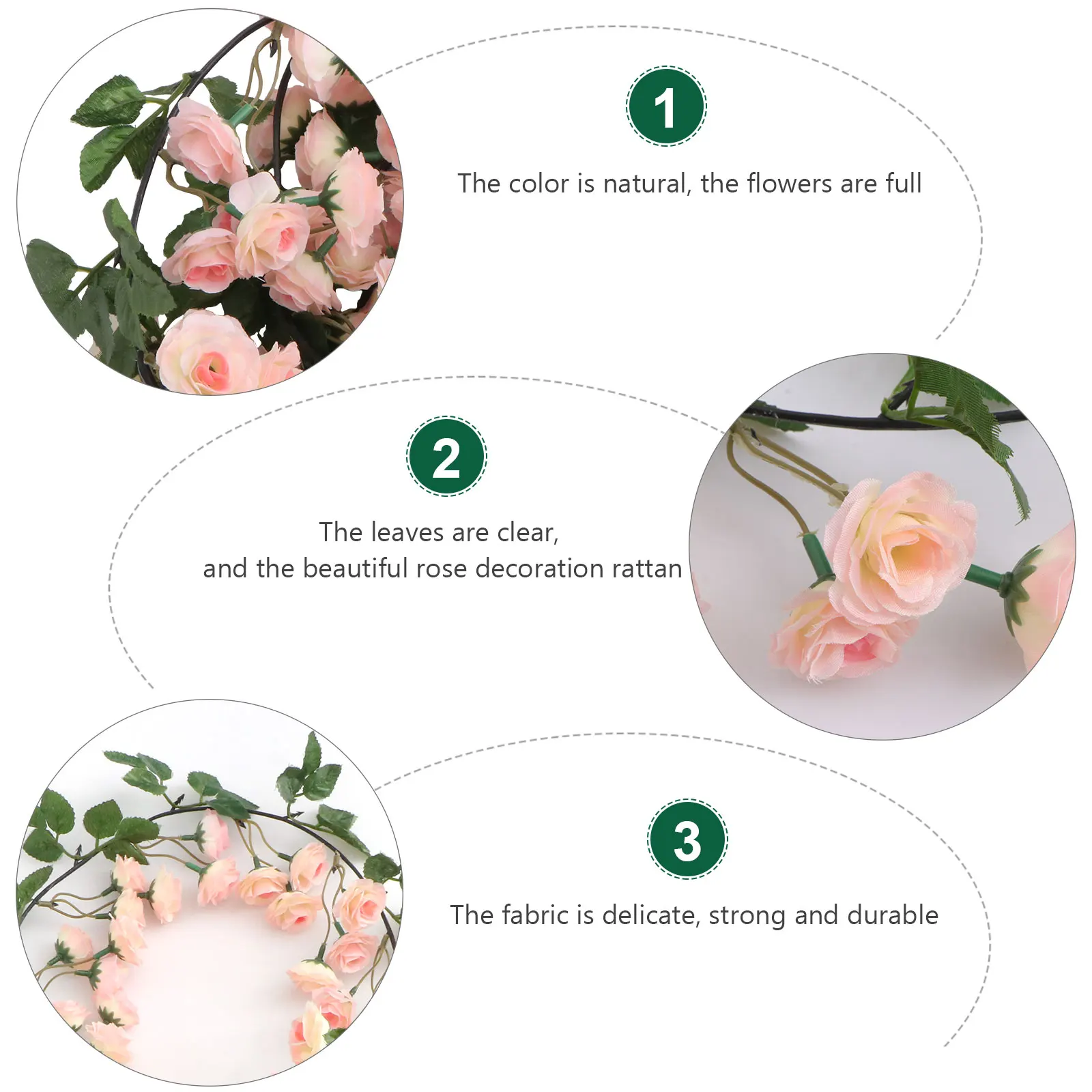 

69 Pink Simulation Decor Wedding Festival Plant Vine Decorations Hanging Artificial Flowers Plant Vine Decorations